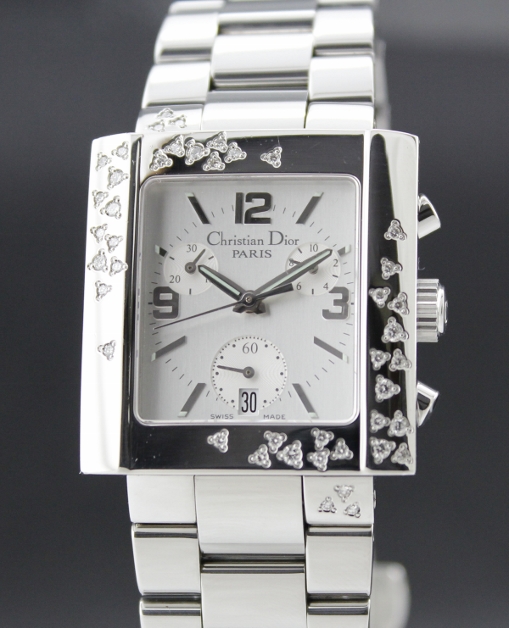 (image for) Christian Dior Riva Quartz Steel set with Diamonds Watch